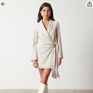 Arielle Wrap Tie Blazer Dress